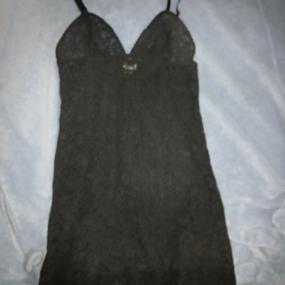 Victoria's Secret Black Lace Slip